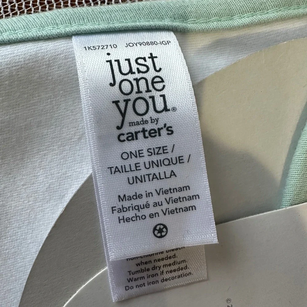 Just One‎ You Carter's Easter Bib Baby OS White New My Very First Easter Bunny